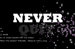 Bonus: Never Quit!